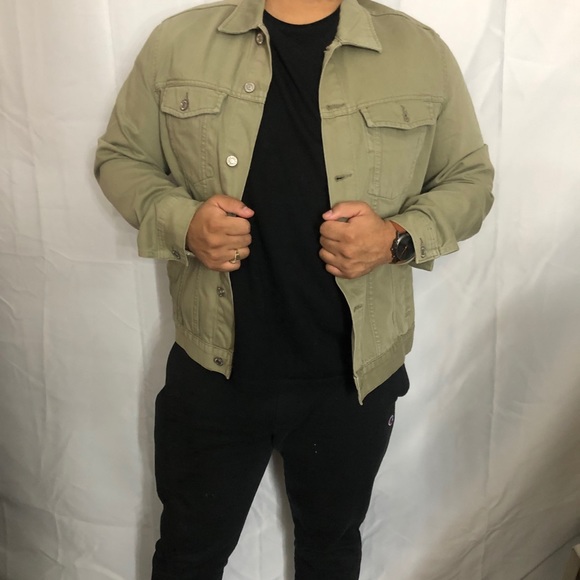 Light Green Denim Jacket 